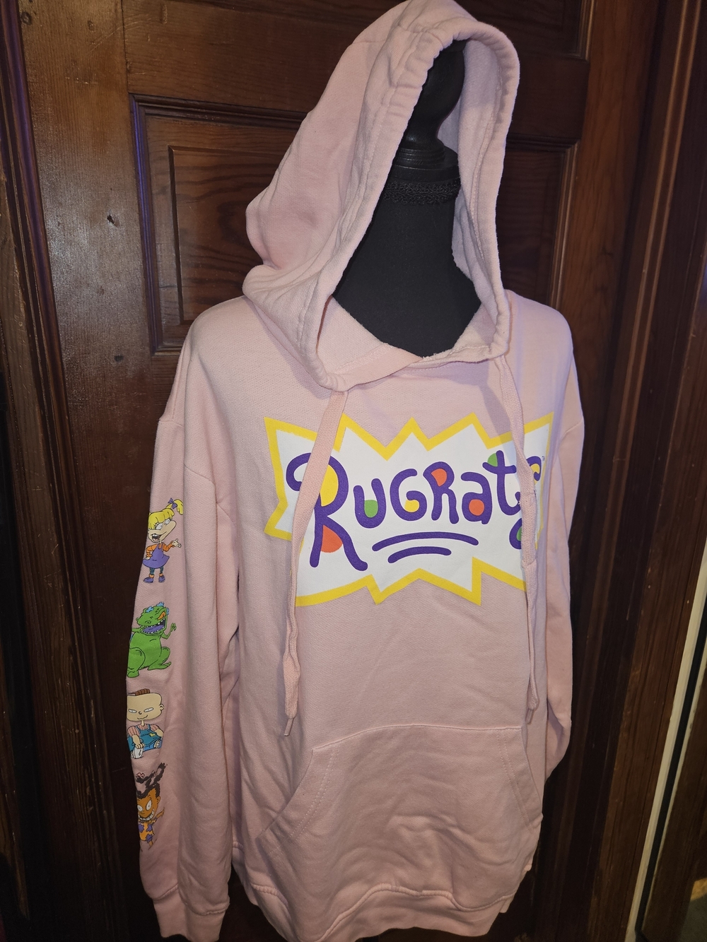 Womens Pink Graphic Hoodie Jacket